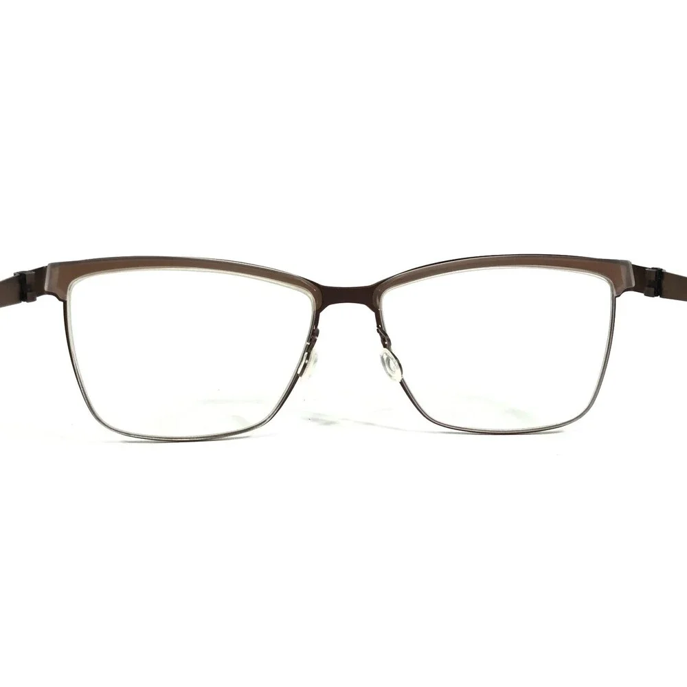 Lindberg Eyeglasses Frames 9812 U12 Matte Brown Square Full Rim 55-15-135
